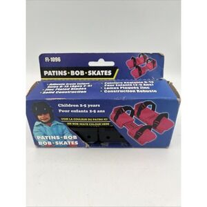 Vintage NIB Patins Black Bob Skates Child Size 6-13 Ages 2-5 FI-1096 Canada